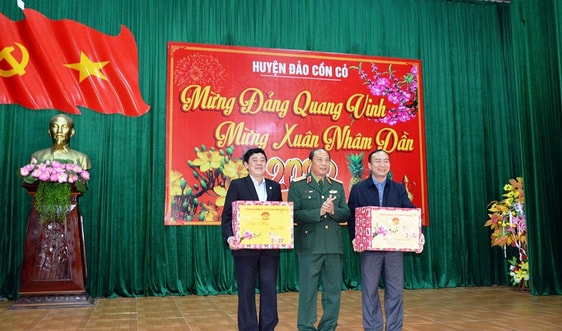 Bộ Tư lệnh Quân khu 4 thăm, chúc Tết tại huyện đảo Cồn Cỏ