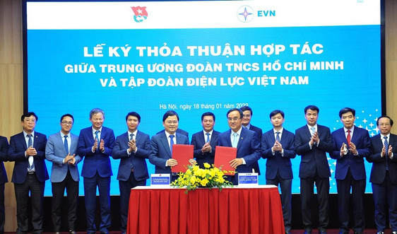 EVN và Trung ương Đoàn Thanh niên ký thỏa thuận hợp tác 