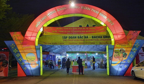 Thái Bình: Hơn 20 gian hàng bình ổn giá tại Hội chợ Mừng Đảng-Mừng Xuân năm 2022
