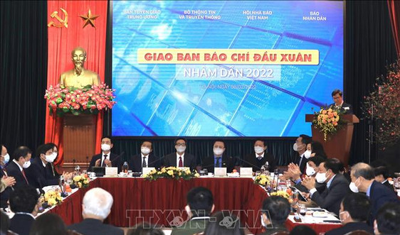 Hội nghị Giao ban báo chí đầu Xuân Nhâm Dần 2022