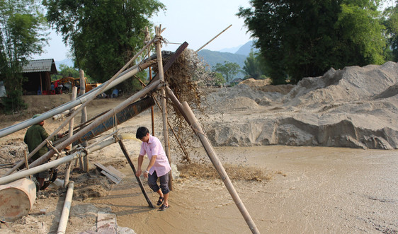 Điện Biên: Đẩy mạnh công tác quản lý tài nguyên cát, sỏi lòng sông