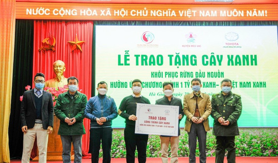 Toyota Việt Nam đồng hành cùng Chương trình “Một tỷ cây xanh - Vì Việt Nam xanh” 