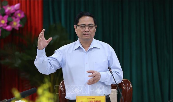 Thủ tướng Phạm Minh Chính làm việc với lãnh đạo chủ chốt tỉnh Bình Phước