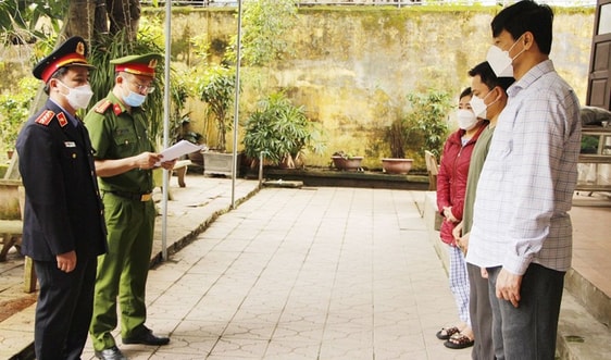 Nghệ An: Liên quan tiêu cực, một số cán bộ Sở KH&ĐT bị khởi tố