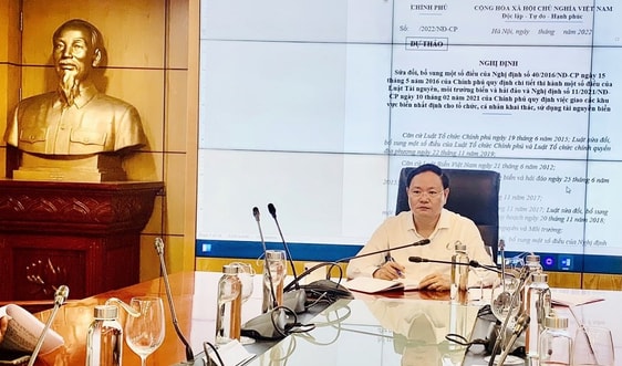 Tiếp tục xây dựng, hoàn thiện dự thảo Nghị định sửa đổi 2 Nghị định quản lý tài nguyên biển