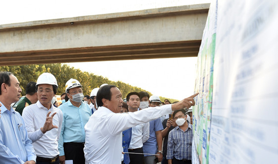 Phó Thủ tướng Lê Văn Thành kiểm tra tuyến cao tốc Phan Thiết-Dầu Giây