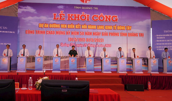 Quảng Trị: Khởi công đường ven biển có vốn đầu tư hơn 2.000 tỉ đồng