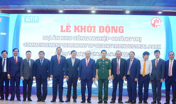 Chủ tịch nước Nguyễn Xuân Phúc dự lễ khởi động Dự án Khu công nghiệp Quảng Trị