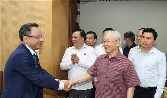 Tổng Bí thư Nguyễn Phú Trọng, Bí thư Quân uỷ Trung ương tiếp xúc cử tri