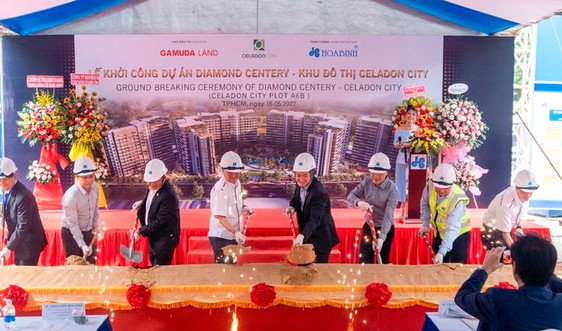 Hòa Bình khởi công xây dựng khu Diamond Centery – Khu đô thị Celadon City