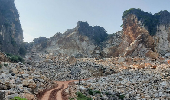 Đông Sơn (Thanh Hóa): Cần làm rõ dấu hiệu Công ty Minh Hương khai thác đá ra ngoài vị trí mỏ