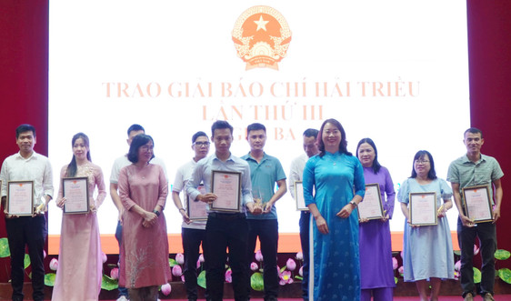 Báo TN&MT đạt giải Báo chí Hải Triều tỉnh Thừa Thiên Huế năm 2022