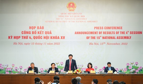 Công bố kết quả Kỳ họp thứ 4, Quốc hội khóa XV