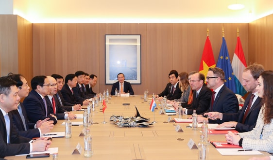 Thủ tướng Phạm Minh Chính hội đàm với Thủ tướng Đại Công quốc Luxembourg