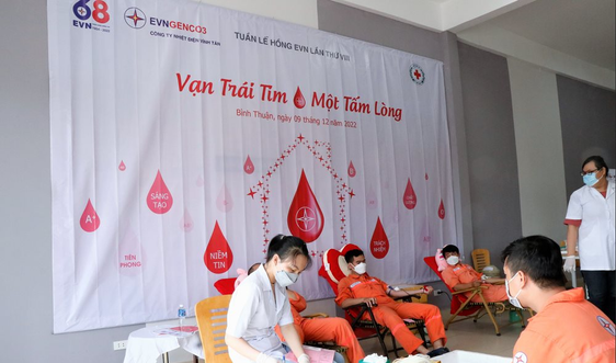 EVNGENCO3 tích cực tham gia hiến máu hưởng ứng tuần lễ hồng EVN lần thứ VIII - 2022