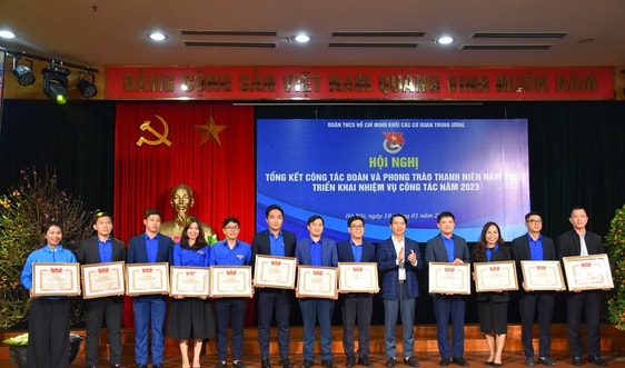 Đoàn thanh niên Bộ TN&MT được Trung ương Đoàn tặng Bằng khen