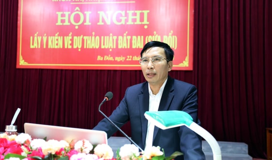 Quảng Bình: Thị xã Ba Đồn lấy ý kiến về dự thảo Luật Đất đai (sửa đổi)