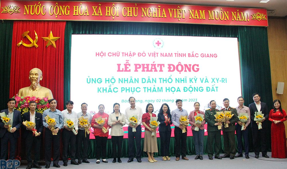 Bắc Giang: Phát động ủng hộ người dân Thổ Nhĩ Kỳ và Xy-ri khắc phục thảm họa động đất