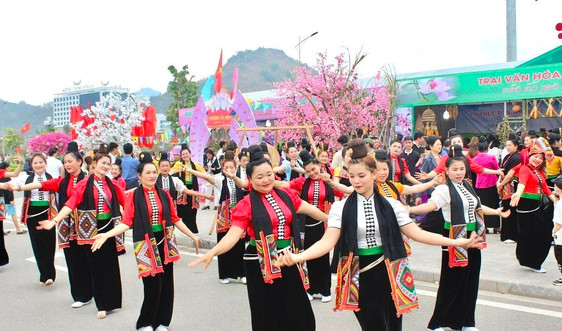 Rực rỡ sắc màu văn hóa Lễ hội Mùa hoa ban thành phố Sơn La 
