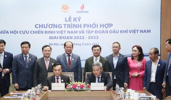 Hội CCB Việt Nam và Petrovietnam: Tiếp tục tăng cường phối hợp giai đoạn 2022 - 2032