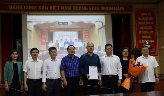 Công bố quyết định thành lập Công đoàn cơ sở Cục Khoáng sản Việt Nam