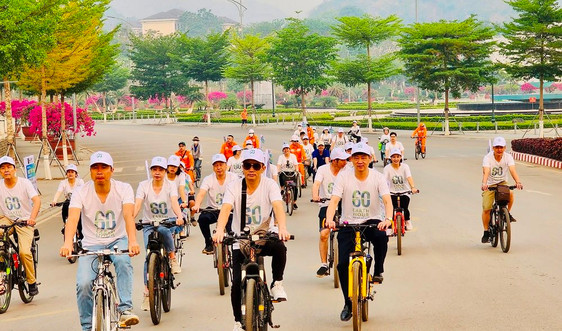 Sơn La: 50 đoàn viên thanh niên đạp xe diễu hành hưởng ứng Giờ Trái đất 2023