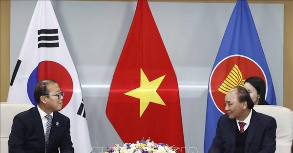 ประธานาธิบดี Nguyen Xuan Phuc ให้การต้อนรับองค์กรมิตรภาพและความร่วมมือของเกาหลี