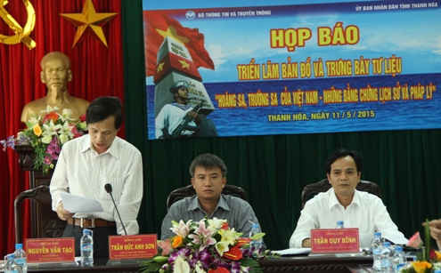 Thanh Hóa họp báo Triển lãm bản đồ và trưng bày tư liệu về Hoàng Sa, Trường Sa của Việt Nam