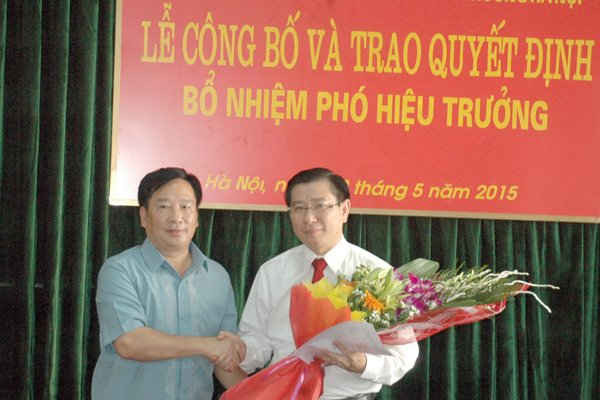 TS Hoàng Anh Huy được bổ nhiệm làm Phó Hiệu trưởng Đại học TN&MT Hà Nội