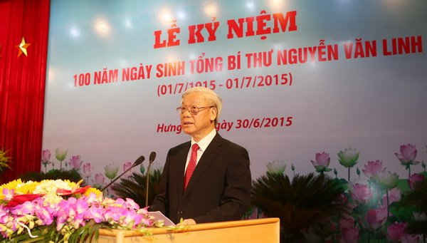Trọng thể kỷ niệm 100 năm Ngày sinh Tổng Bí thư Nguyễn Văn Linh