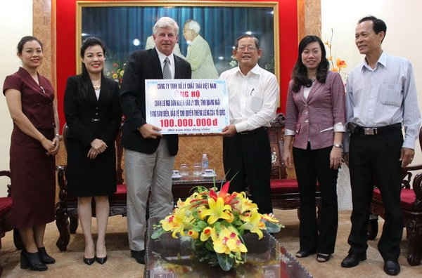 VWS ủng hộ 100 triệu đồng cho ngư dân huyện đảo Lý Sơn