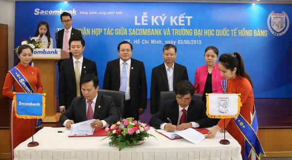 Sacombank và Trường đại học Quốc tế Hồng Bàng hợp tác toàn diện