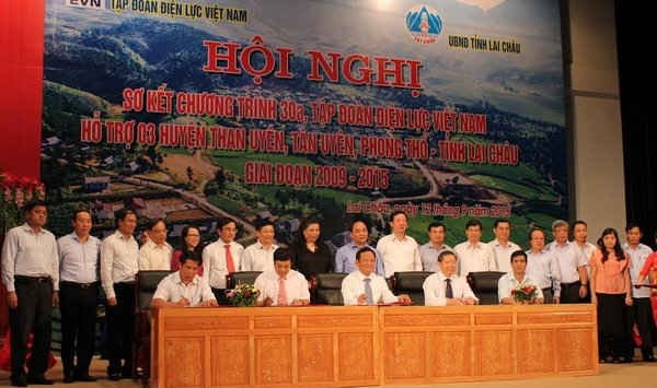 EVN đã hỗ trợ Lai Châu 575 tỷ đồng cho chương trình 30a