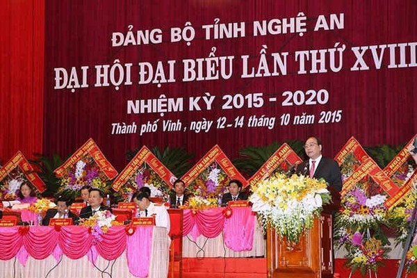 Nghệ An bầu 71 Ủy viên BCH Đảng bộ tỉnh nhiệm kỳ 2015-2020