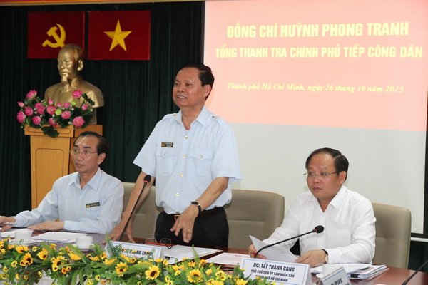Tổng Thanh tra Chính phủ tiếp công dân tại TP. Hồ Chí Minh