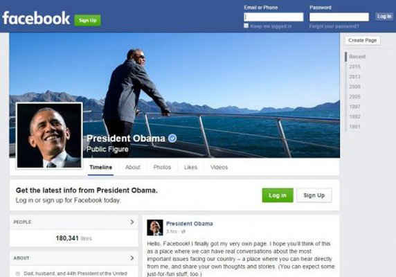Tổng thống Obama ra mắt trang Facebook cá nhân, gửi thông điệp về khí hậu