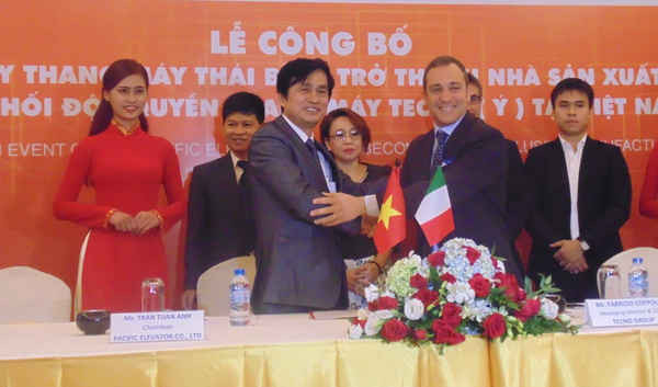 Hợp tác sản xuất và phân phối thang máy TECNO (Italia) tại Việt Nam