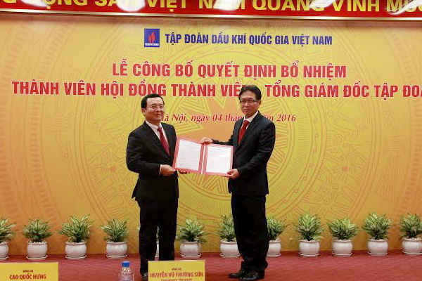 Công bố Quyết định bổ nhiệm Thành viên HĐTV, Tổng Giám đốc  Tập đoàn Dầu khí Việt Nam