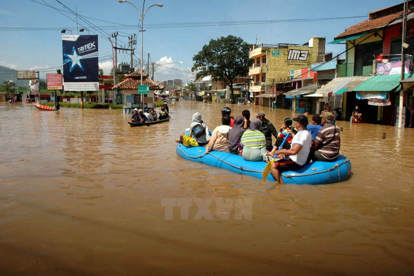 Indonesia: Lũ lụt khiến 2 người thiệt mạng, 3.000 người sơ tán