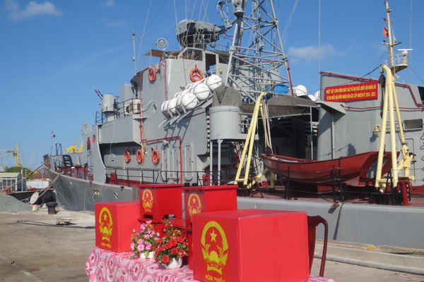 Bộ Tư lệnh Vùng 2 Hải quân tổ chức bầu cử sớm cho các lực lượng trên biển
