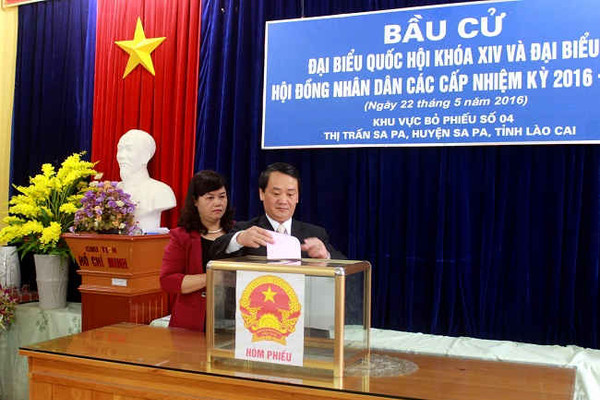 Cử tri tỉnh Lào Cai tích cực tham gia bầu cử