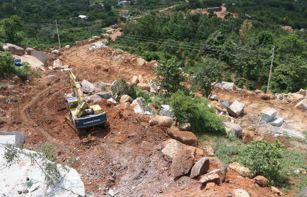 Tổng cục Địa chất và Khoáng sản VN chỉ đạo kiểm tra việc khai thác đá tại huyện Krông Bông