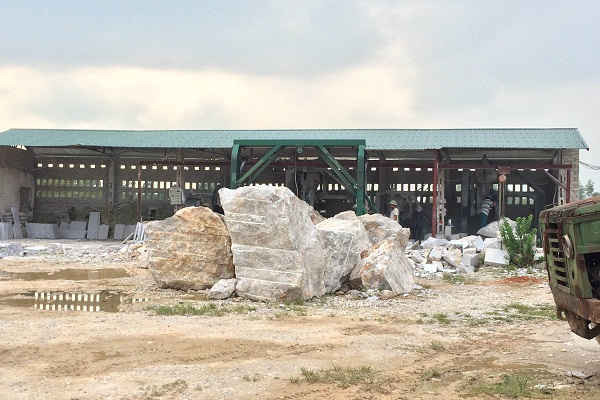 Đông Sơn (Thanh Hóa): Xưởng chế biến đá không phép gây ô nhiễm
