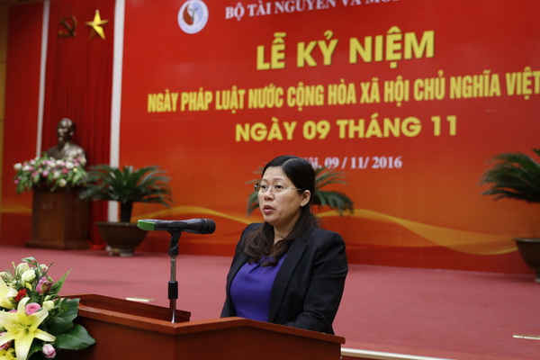 Bộ TN&MT: Kỷ niệm Ngày pháp luật nước Cộng hòa xã hội chủ nghĩa Việt Nam