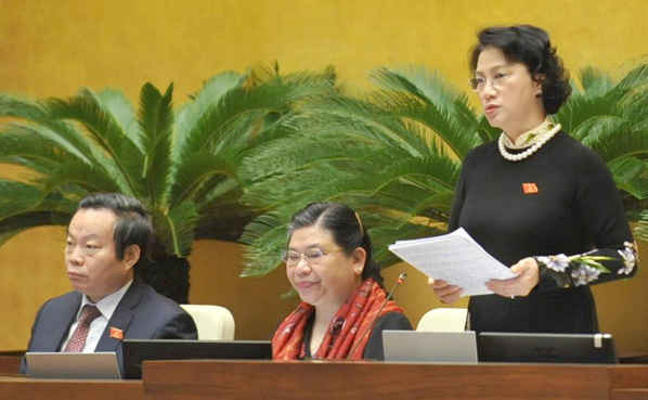 Chủ tịch QH Nguyễn Thị Kim Ngân: Bộ trưởng Trần Hồng Hà đã trả lời thẳng thắn, trách nhiệm, rõ ràng