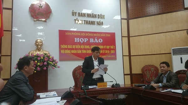 Họp báo giới thiệu nội dung kỳ họp thứ 2 HĐND tỉnh Thanh Hóa