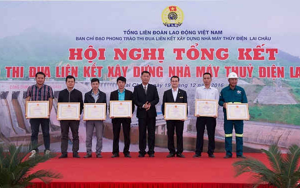 Tổng kết phong trào thi đua liên kết xây dựng NM thủy điện Lai Châu