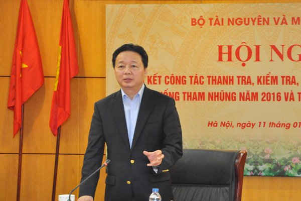 Bộ trưởng Trần Hồng Hà yêu cầu công khai việc khắc phục sai phạm sau thanh tra