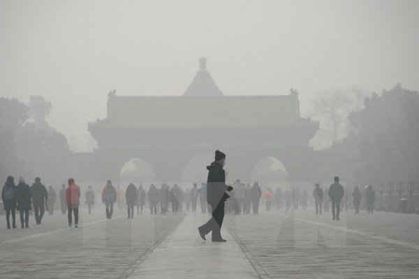Bắc Kinh tiếp tục ban bố cảnh báo vàng do ô nhiễm không khí