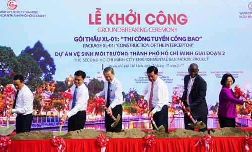 TP Hồ Chí Minh: Khởi công dự án vệ sinh môi trường giai đoạn 2 hơn 11.000 tỷ đồng